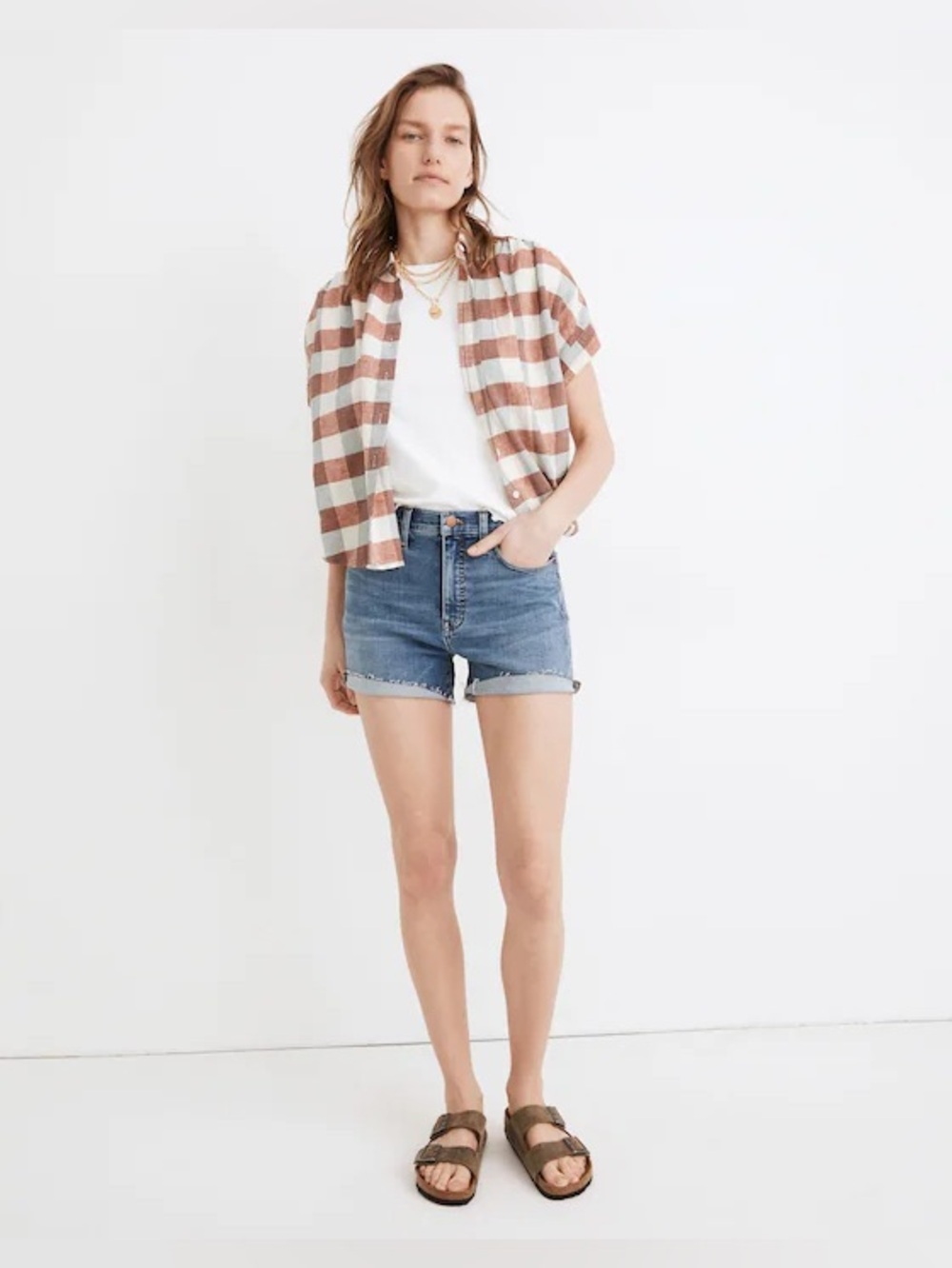 Madewell - High-Rise Denim Shorts in Quintell Wash: TENCEL™ Lyocell Edition